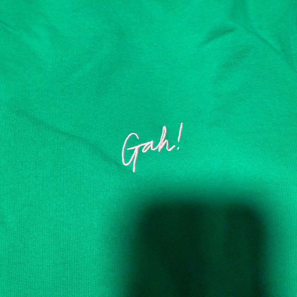 MATE the Label x Lisa Says Gah Green Oversized Crewneck Sweatshirt - Picture 4 of 7